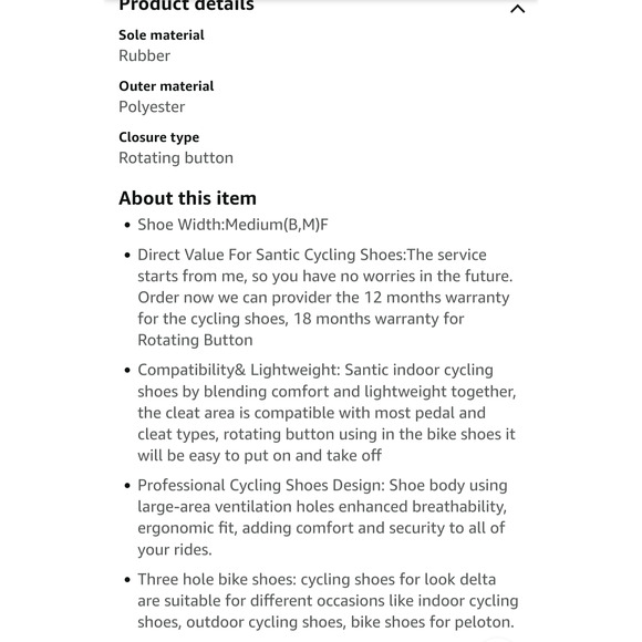 Santic Apollo 2.0 Unisex Indoor Road Cycling Spin Self-Locking Shoes Size EU 41 - Picture 16 of 16